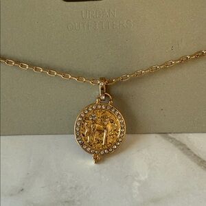 Urban Outfitters Gold Medallion Necklace